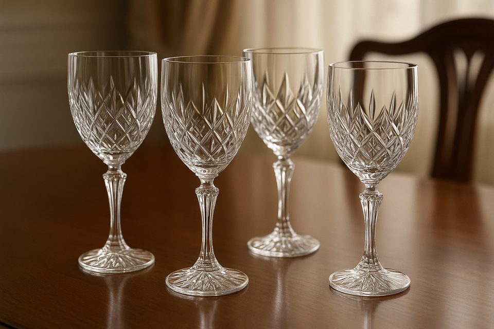 Conjunto 6 Taças Vinho Cristal Premium - 450ml Luxo